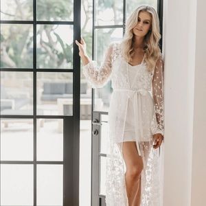 Adele maxi robe le rose size small